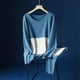 thumbnail image 1 of Conjuntos de ropa interior térmica para hombre, conjunto de ropa interior térmica con parche de seda, terciopelo Deyuan grueso, cuello en V, manga larga, pantalones largos con cintura elástica, blusas, 1 of 4