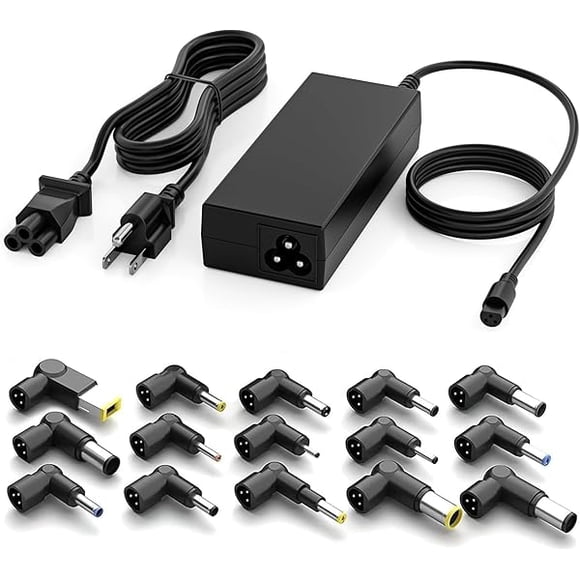 xixishop 90W Universal Laptop Charger AC Adapter Replacement for Lenovo HP Dell ASUS Acer Samsung Sony Fujitsu Notebook Ultrabook Chromebook Latitude Inspiron Pavilion Power Supply Cord with 15 Tips