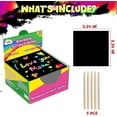 Printable Mini Paper Note ZMLM Rainbow Scratch Paper Art Crafts, 160 Sheets, Mini Notes with ...