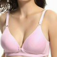 thumbnail image 2 of Women’s Nursing Bra Front Buckles Maternity Bras Seamless Padded Wire-Free Bra, 2 of 6
