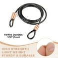thumbnail image 4 of Uxcell Wire Rope Stop Sleeve, Copper Crimping Loops Sleeve Round Crimp Ferrules for Wire Rope and Cable Ferrule 1/16"(1mm), 4 of 7