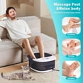 thumbnail image 3 of Masajeador de baño para pies con calor, vibración, control de temperatura, chorros, burbujas, sal de Epsom y luz roja, remojo de pies con 22 rodillos de masaje Shiatsu, masajeador de baño para pies pa, 3 of 5