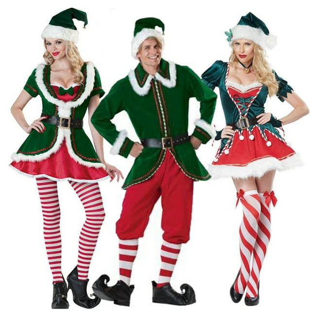 Gupgi Ensemble de Costume de Cosplay de Noël, Manteau avec Pantalon/ensemble Robe à Empiècements