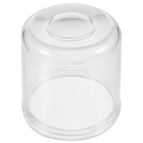 MLINS Stylish White Acrylic Toilet Paper Roll Holder for Home Use Desktop Storage .5 x 5.5 x 5.5 Inches