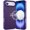 Dark Purple, variant on For iPhone 17 Air CarbonFiber Design Magnetic Ring HQ Thick 2.0mm Hybrid Case - Navy Blue