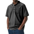 thumbnail image 2 of Goodtrade8 Mens Button down Shirts Short Sleeve Polo Dress Shirts Casual Pockets Summer Collar Outfits Work T-Shirts for Men Gift for Men, 2 of 7