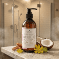 thumbnail image 3 of OTACI Lab No:1 Moisturizing Revival Shampoo, Radiant Shine, Cruelty Free Hydrating Care, Sandalwood, Ylang Ylang, Coconut, Vitamin B5, Omega 3, Omega 6, Herbal Shampoo, Hair Treatment, 3 of 3