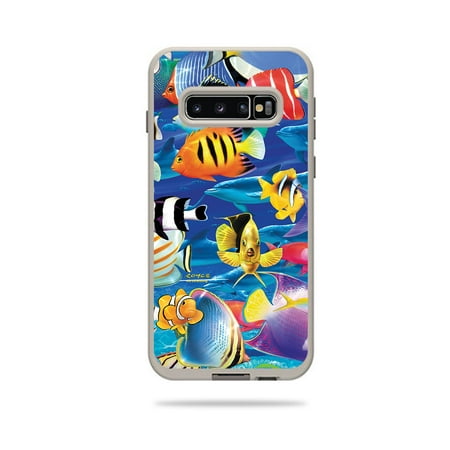 Skin For Lifeproof Fre Case Samsung Galaxy S10 - Tropical Fish | MightySkins Protective, Durable, and Unique Vinyl Decal wrap cover | Easy To Apply, Remove, and Change
