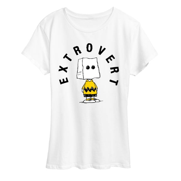 Peanuts - Charlie Brown Extrovert - Women's Short Sleeve Graphic T-Shirt