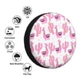 thumbnail image 5 of Rv Spare Tire Cover 14 inch - Cute pink llama alpaca cactus Tire Covers for Trailers, Adjustable Camper Spare Tire Cover, 5 of 7