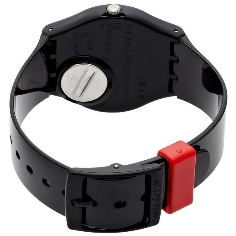 Swatch GB277 Men's Speed Around Black Ana-Digi Dial Black