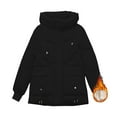 thumbnail image 4 of iOPQO Puffer Jacket Womens Parka Jacket Women Winter Clothing for Women Winter Jackets for Women Womens Puffer Jacket with Hood Warm Clothes for Women Zip Jacket Women Black L, 4 of 6