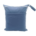 thumbnail image 2 of 1 Pcs Cloth Diaper Wet Dry Bags Waterproof Reusable with Two Zippered Pockets Travel Beach Pool Daycare Soiled Baby Items Yoga Gym Bag for Swimsuits or Wet Clothes, 2 of 7