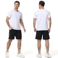 thumbnail image 5 of Taigaofy Lightweight Men's Athletic Shorts Quick Dry Moisture-Wicking for Gym Running Training Black L, 5 of 8