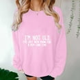 thumbnail image 5 of Njoeus Women's Oversized Sweatshirt Letter Print Graphic Tee Shirts Crewneck Long Sleeve Casual Loose Pullover Tops for Women Trendy Teen Girls Pink XXL, 5 of 6