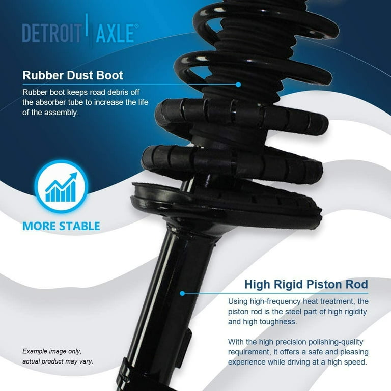 Detroit Axle - Front and Rear Struts w/ Coil Spring Replacement