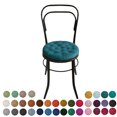 thumbnail image 2 of My Infinity Store 16" Plush Round Tufted Chair Pad/Cushions Tie-Backs (Teal,4 Piece), 2 of 3