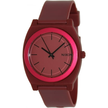 Nixon Men's Time Teller A1191298 Red Rubber Quartz Fashion Watch