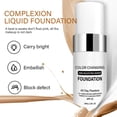 thumbnail image 5 of Banzch Foundation Color Changing For Aging Skin,Liquid Makeup Base Nude Face Cover Concealer Cream, Warm Skin Tone Moisturizing Cover For Women Girls30ml,Mothers Day Gifts, 5 of 7