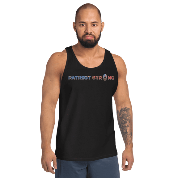 PATRIOT STRONG Men's Tank Top (Black, XS)
