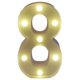 thumbnail image 1 of Fiudx Luces Led con Letras, Letrero de Marquesina a Batería, Pvc Blanco, Luz Cálida, Decoración para Fiestas, Uso Interior y Exterior, Navidad, Cumpleaños, Bodas, 16 X 6 X 25 Cm, 1 of 2