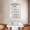 thumbnail image 3 of Elephant Stock Clean Kitchen Wall Sign Wall Art - Vertical Multi Panel Canvas - Living Room Wall Decor - Wall Signs Multi Panel - Black And White Decor - 32" x 50", 3 of 8
