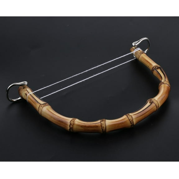 DIY Bamboo Bag Handle Handbag Handle Bags Handle for Purse, with Metal Buckle
