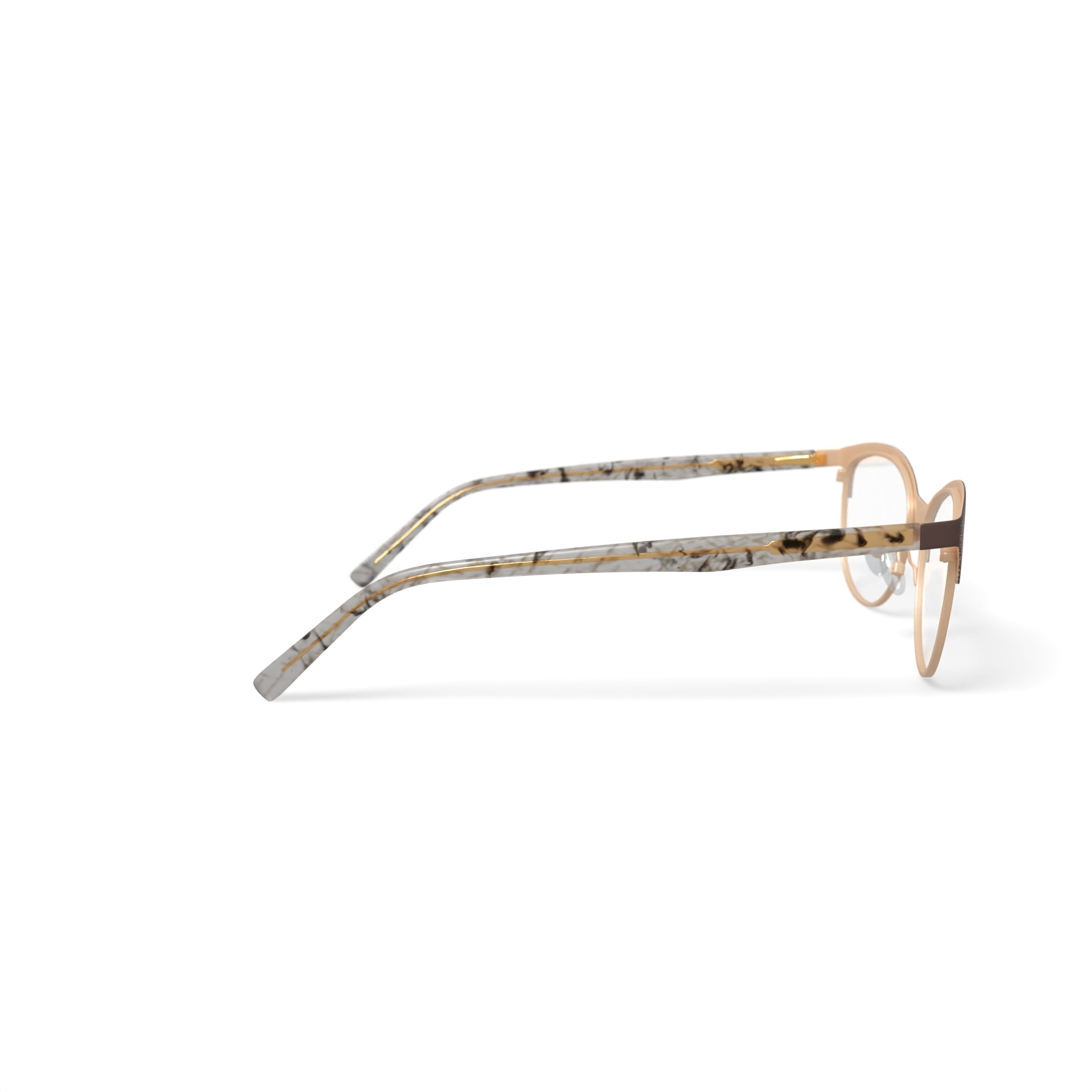 Walmart Women's MK10404 Browline Prescription Eyeglasses with Case, Beige
