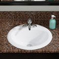 thumbnail image 2 of Polaris O2018-W White Overmount Bathroom Sink, 2 of 5