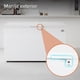 thumbnail image 4 of White Westinghouse  Congelador 14 pies |380 L  Acero blanco  Control dual de temperatura  Condensador interno Canastilla interior  Manija exterior  Cerradura llave  Luz interior  Ruedas, 4 of 9