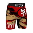 thumbnail image 4 of Men's Rock Em Socks  San Francisco 49ers Gridiron Classic Paint Boxer Briefs, 4 of 4