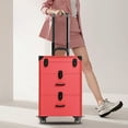 thumbnail image 3 of Rolling Makeup Train Case,3-Tier Large Aluminum Lockable Beauty Organizer Box Cosmetic Trolley, 3 of 10