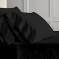 thumbnail image 4 of PRATYUX Split Cal-King 5-PC Sheet Set - 1000-TC 100% Egyptian Cotton, 25" Deep Pockets - Black, 4 of 7