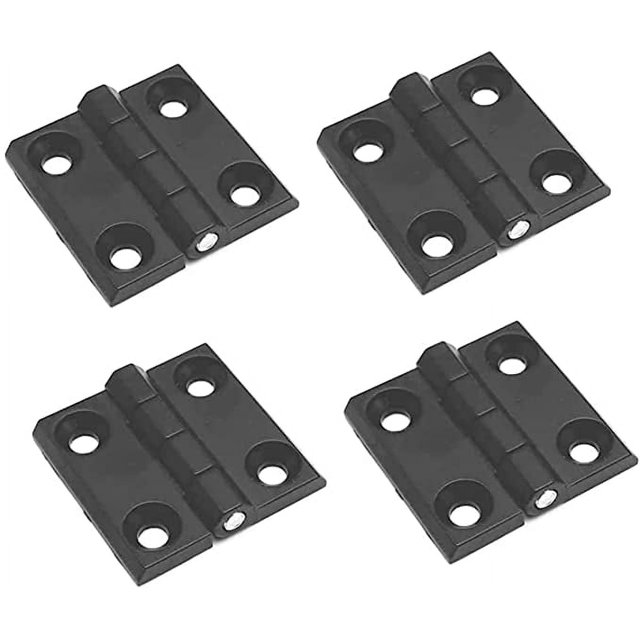 4 piezas de orificios de bisagra plana plegable, bisagra exterior de acero inoxidable, bisagra de puerta resistente, para puertas fijas, entrada Puertas, puertas de dormitorio, puertas de jardín, pue