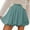 Green-B, variant on QHFBli Boho Shorts for Women Ruffled High Waisted Skorts with Pockets Casual Puff Bubble Mini Skirts Going Out Cute Shorts