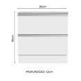 thumbnail image 4 of Gabinete Bajo Bufetera Madesa Glamy 80cm Con Encimera BB 01, 4 of 5