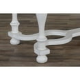 thumbnail image 4 of Sunny Designs Carriage House 84" Wood Friendship Table in White/Dark Brown, 4 of 6