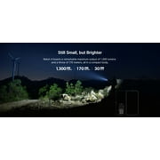 Olight Baton 4 Premium 1300 Lumen Rechargeable EDC Flashlight with Wireless Charging Case + LumentTac Organizer