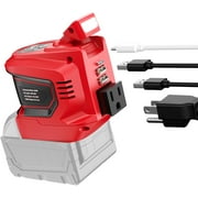 200W Portable Power Inverter for DeWALT 20V, Outdoor Generato Battery Converter with 2 USB&LED&AC Battery Powered Outlet,Convert DC 18V/20V to AC 110V-120V Portable Power Station(Tool Only)