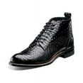 thumbnail image 2 of Men Stacy Adams Madison Boot High Top Anaconda Print Leather 00057-001  Black, 2 of 5