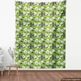 thumbnail image 4 of Ambesonne Floral Fabric by the Yard Upholstery, Flowers Big Leaves, 2 Yards, Lime Green Multicolor, 4 of 5