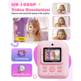 thumbnail image 6 of Seckton Dual-Lens Instant Print Camera for Kids, 1080P Digital Camera with 1300mAh Battery, Creative Birthday Gifts for Girls Age 3-12 Pink, 6 of 7