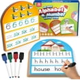 thumbnail image 1 of Handwriting Practice Copybook, Write and Erase Alphabet Number Learning Materials, Educational Tracing Letters for Pre-K Homeschool Student Kids Age 3-6, 1 of 7