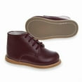 thumbnail image 2 of Josmo Logan Baby Walking Shoes Medium Width  Boys Girls Unisex Walking Shoes First Step Walker, Leather Non, Slip Bottom High Top, Burgundy, Size: 5, 2 of 9