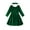 Green, variant on Toddler Kids Girls Long-Sleeve Dress & Matching Hairband Set - Velvet, Knee-Length, Swing Twirly Skater Dress for Casual Wear & Special Occasions