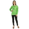 thumbnail image 4 of Moomaya Womens Printed Top Long Sleeve Ethnic Indian Cotton Tunic Shirt, 4 of 7