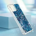 thumbnail image 5 of Slim Fit Phone Case for Samsung Galaxy A04E, Case for Galaxy M04, Case for Galaxy F04,Glitter Liquid Quicksand Effect Silicone Soft TPU Case for Galaxy A04E/M04/F04,LSWT Blue, 5 of 12