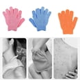 thumbnail image 4 of 3 pares de guantes exfoliantes para el baño, guantes exfoliantes para el cuerpo, toallitas exfoliantes para el cuerpo, para ducha, spa, masajes, removedor de células muertas de la piel, 4 of 5