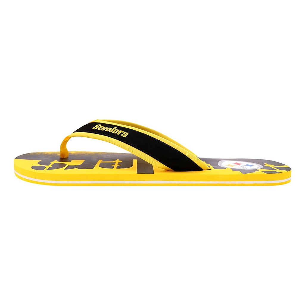 pittsburgh steelers men's flip flops