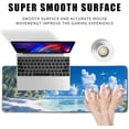 thumbnail image 2 of Desk Pad Gaming Mouse Pad Beach Large for Desk Computer Pc Laptop Office Decor, Mouse Keyboard Mat Stitched Edges Non-Slip Rubber 31.5x11.8 in, 2 of 6